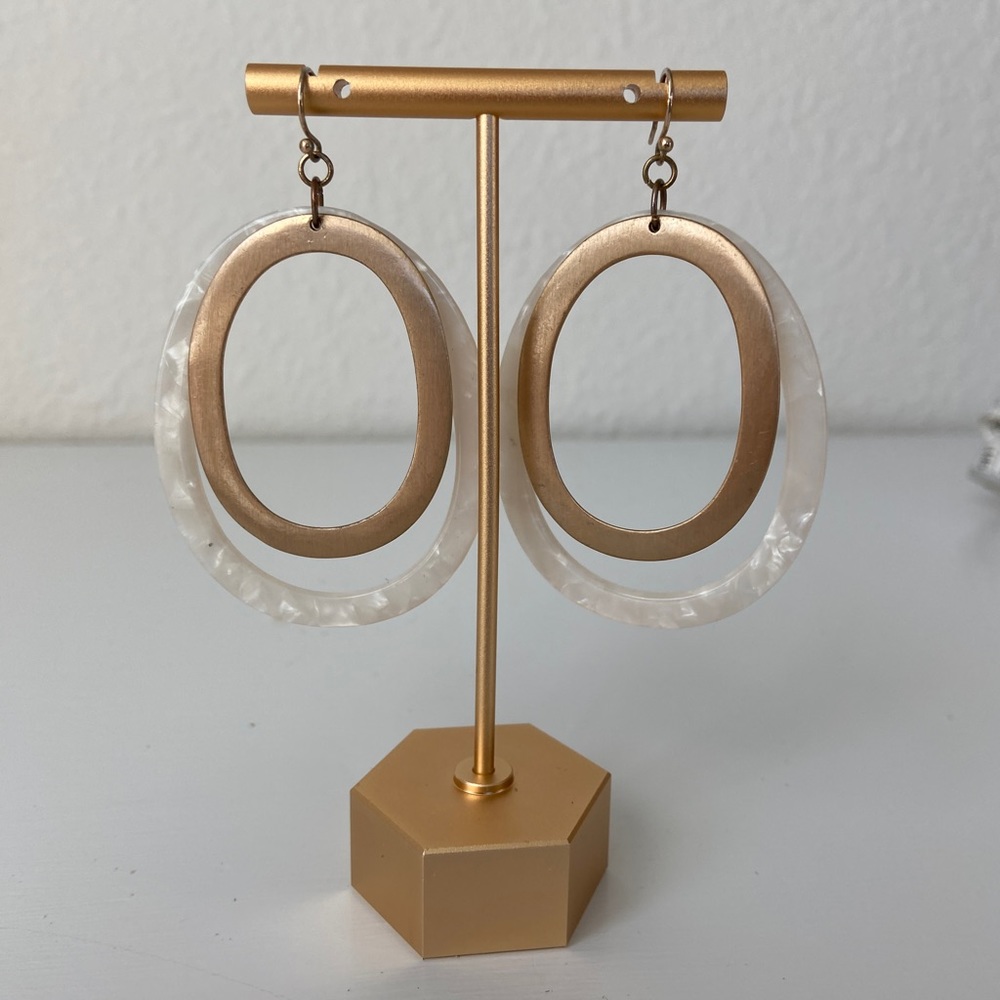 Oval Hoop Earrings
